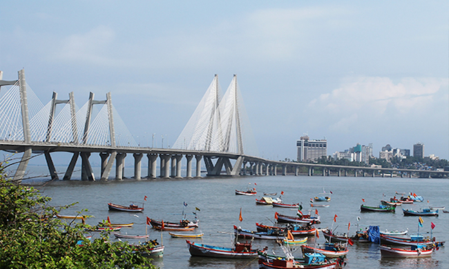 India in december, mumbai, sealink