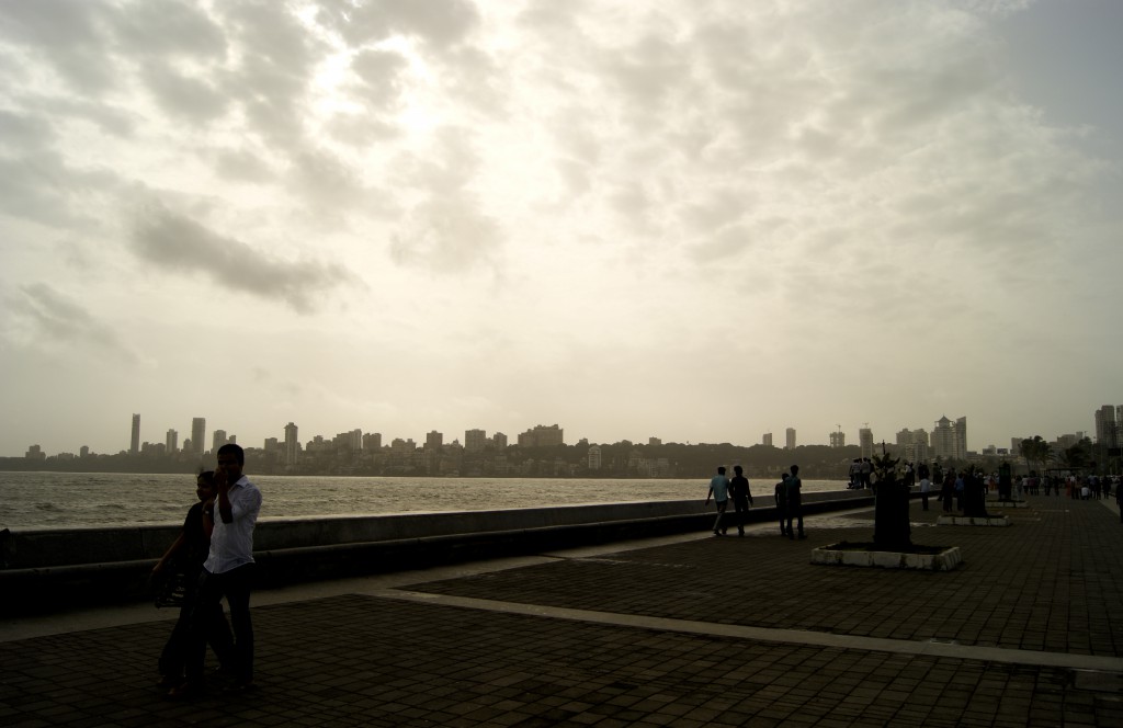 Marine drive, all set to welcome the rains.