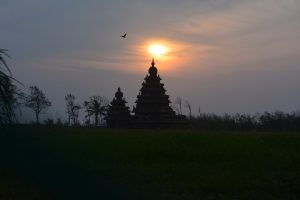 Ein Sonnenuntergang in Kanyakumari