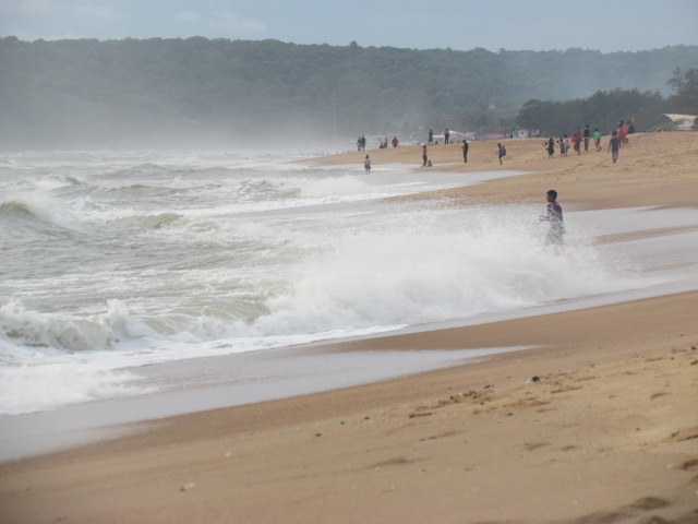 Strand im Monsun